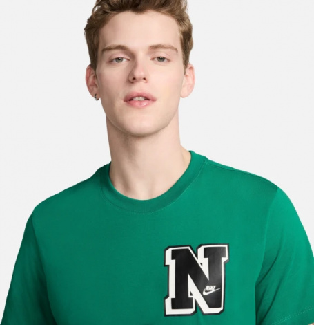 Футболка Nike M NSW TEE CLUB SSNL LBR зелена FV3772-365