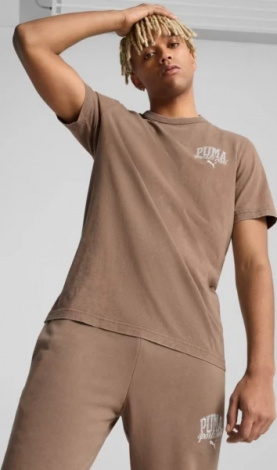 Футболка Puma CLASS WASHED коричнева 68464093
