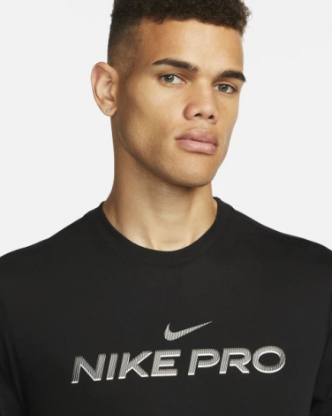 Футболка Nike NK DF TEE DB NIKE PRO чорна FJ2393-010
