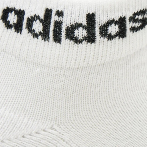 Носки Adidas LINEAR ANKLE CUSHIONED SOCKS 3P белые (3 пары) HT3457