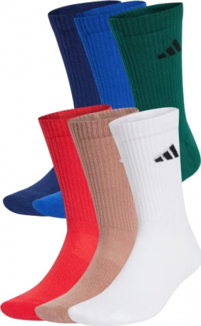 Шкарпетки Adidas CUSHIONED CREW 6P різнокольорові JP1717