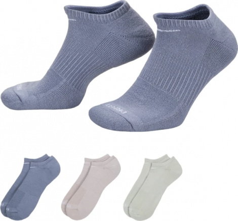 Шкарпетки Nike U NK ED PLUS CUSH NS 3PR 132 синьо-бежево-сірі (3 пари) SX6889-933