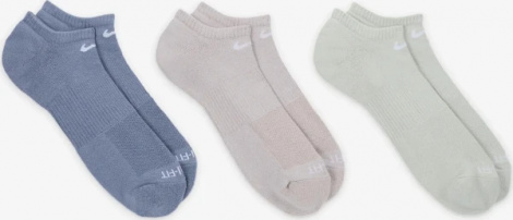 Шкарпетки Nike U NK ED PLUS CUSH NS 3PR 132 синьо-бежево-сірі (3 пари) SX6889-933