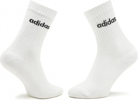Шкарпетки Adidas LINEAR CREW CUSHIONED 3P білі (3 пари) HT3455