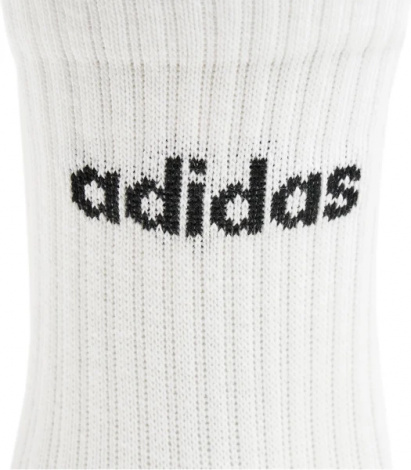 Шкарпетки Adidas LINEAR CREW CUSHIONED 3P білі (3 пари) HT3455