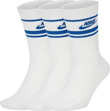 Шкарпетки Nike U NK CREW NSW ESSENTIAL STRIPE білі (3 пари) CQ0301-105