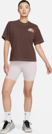 Велосипедки жіночі Nike W NSW NK CLSC HR 8IN SHORT світло-фіолетові DV7797-019