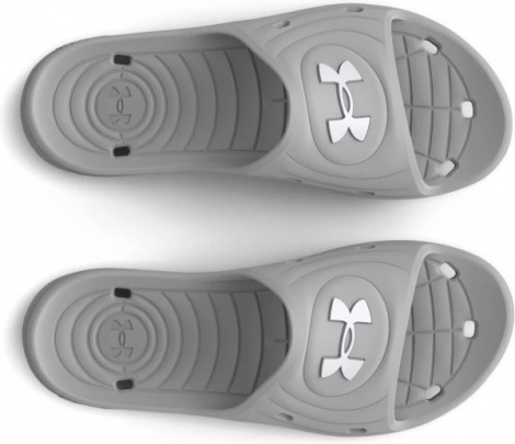 Шлепанцы женские Under Armour LOCKER IV SLIDES серые 3027013-100