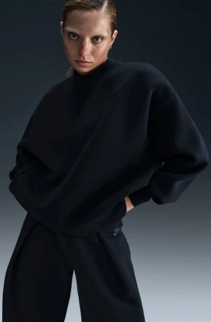 Світшот жіночий Nike SPORTSWEAR TECH FLEECE OVERSIZED CREW-NECK SWEATSHIRT чорний FV8041-010