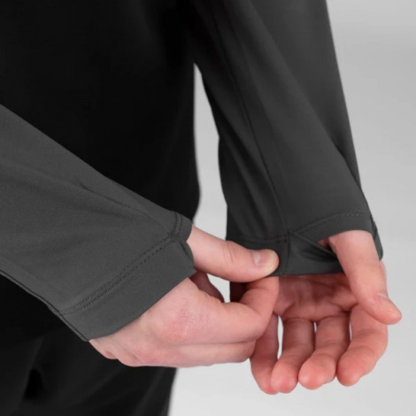 Реглан детский Jako Zip top PERFORMANCE черно-серый 8622-804