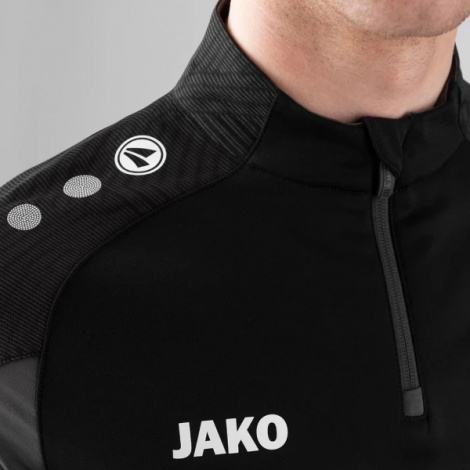 Реглан детский Jako Zip top PERFORMANCE черно-серый 8622-804