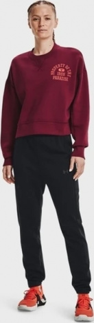 Світшот жіночий Under Armour PROJECT ROCK FLEECE бордовий 1370546-626