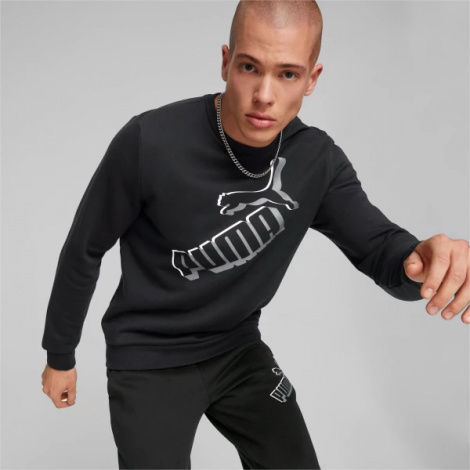 Свитшот Puma ESS+ BIG LOGO CREW черный 84986301