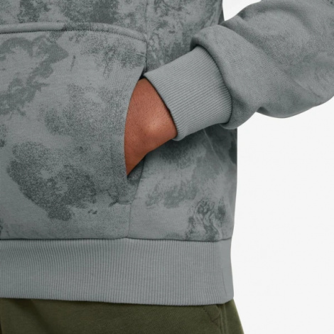 Худи подростковое Nike K NSW CLUB FT HDY WASH AOP серое FN8737-084