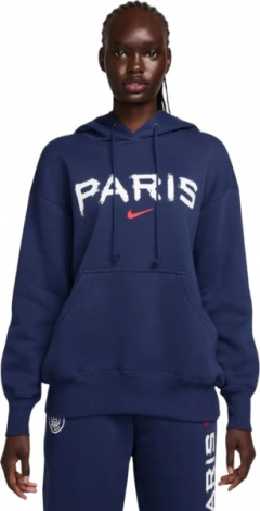 Худі жіноче Nike PSG PHOENIX FLC OS PO HDY GX темно-синє FQ3253-410