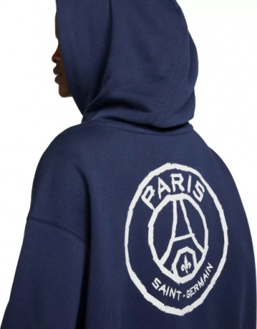 Худі жіноче Nike PSG PHOENIX FLC OS PO HDY GX темно-синє FQ3253-410