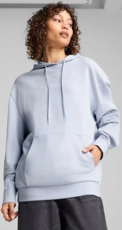 Худи женское Puma HER RELAXED дымчато-голубое 68505747