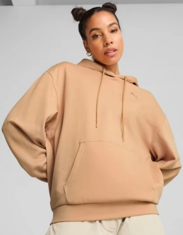Худи женское Puma HER RELAXED светло-коричневое 68505763