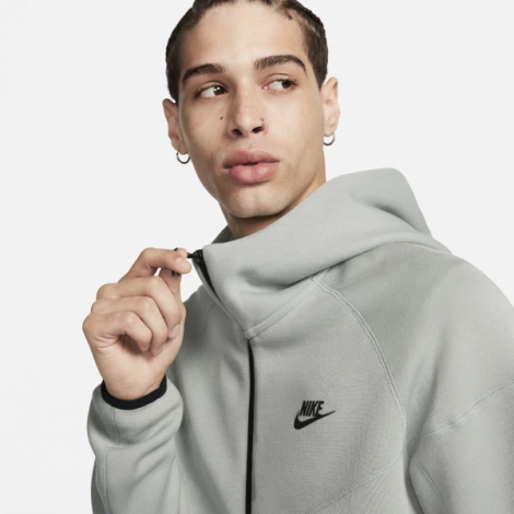 Толстовка Nike M NK TCH FLC FZ WR HOODIE зелена FB7921-330