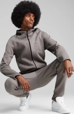 Толстовка Puma EVOSTRIPE серая 68461379