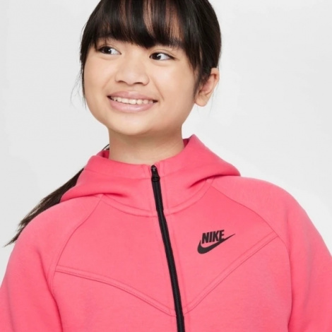 Толстовка підліткова Nike TECH FLEECE коралова FD2979-629