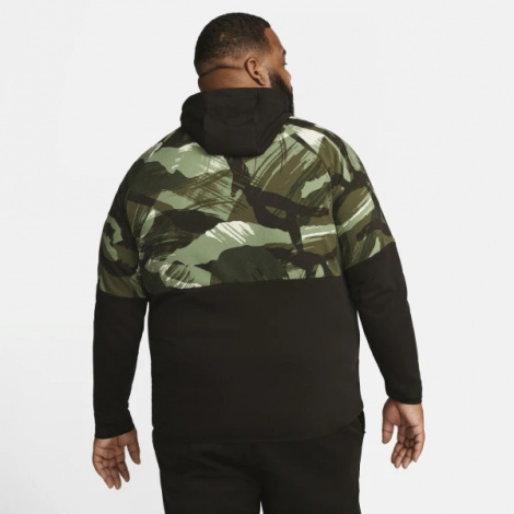 Толстовка Nike M NK DF FLC HD FZ CAMO коричневая DQ4790-220