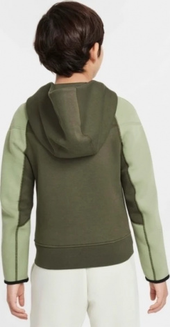 Толстовка підліткова Nike TECH FLEECE оливково-світло-зелена FD3285-326
