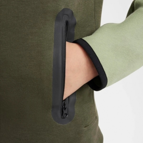 Толстовка підліткова Nike TECH FLEECE оливково-світло-зелена FD3285-326