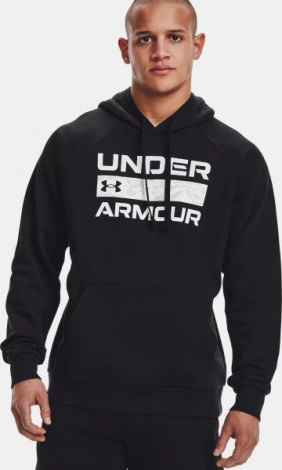 Худі Under Armour RIVAL FLEECE SIGNATURE BOX HOODIE чорне 1366363-001