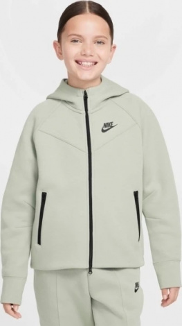 Толстовка підліткова Nike TECH FLEECE світло-зелена FD2979-370