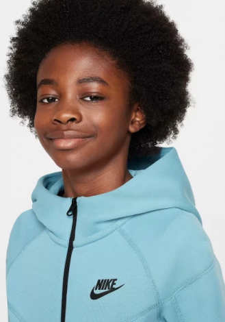 Толстовка підліткова Nike TECH FLEECE світло-блакитна FD3285-464