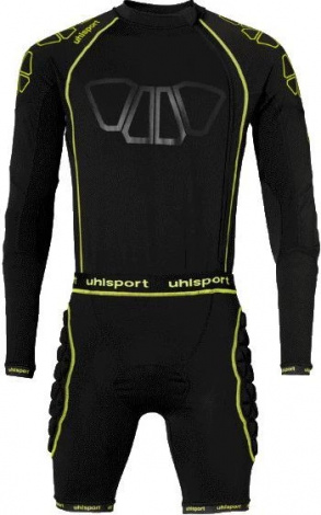 Компресійний комбінезон для воротаря Uhlsport BIONIKFRAME BODYSUIT чорно-жовтий 1005635 01