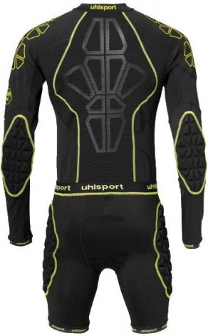 Компресійний комбінезон для воротаря Uhlsport BIONIKFRAME BODYSUIT чорно-жовтий 1005635 01