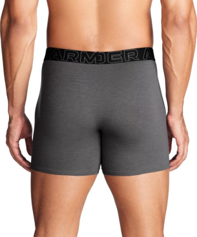 Трусы (боксерки) Under Armour PERFORMANCE COTTON 6IN 3-PACK BOXERJOCK серые, черные, красные (3 пары) 1383889-025