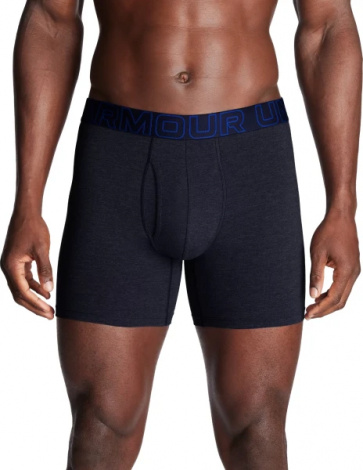 Трусы (боксерки) Under Armour PERFORMANCE COTTON 6IN 3-PACK BOXERJOCK синие, темно-синие, серые (3 пары) 1383889-410