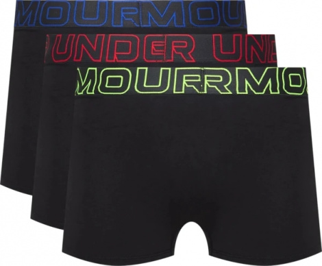 Трусы (боксерки) Under Armour PERFORMANCE COTTON 3IN 3-PACK BOXERJOCK черные (3 штуки) 1383891-004
