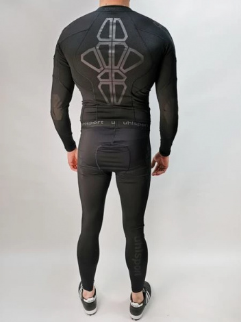 Компрессионный комбинезон для вратаря Uhlsport BIONIKFRAME LONGSUIT BLACK EDITION черный 1005650 02