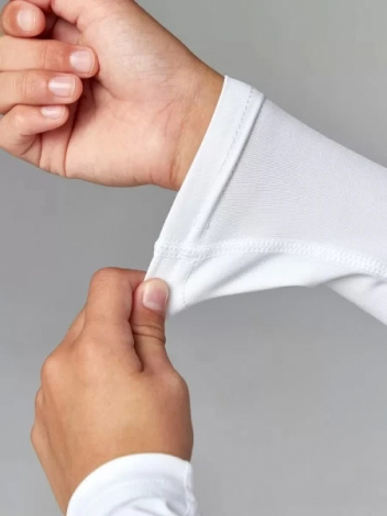 Термобелье футболка с длинным рукавом детская Kelme TEAM белая 3893113.9100