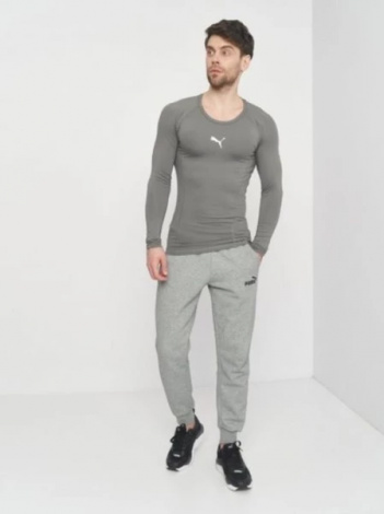Термобілизна футболка д/р Puma LIGA BASELAYER LONG SLEEVE MEN'S TEE сіра 65592017