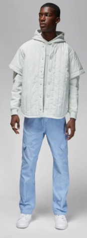 Рубашка Nike M J FLT HRTG BASEBALL TOP светло-серая FN4601-034