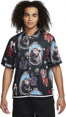 Рубашка Nike LJ M NK DF SS TOP черная FQ3070-010