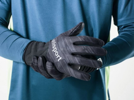 Рукавички Uhlsport NITROTEC FIELDPLAYER GLOVE чорно-сірі 1000969 01