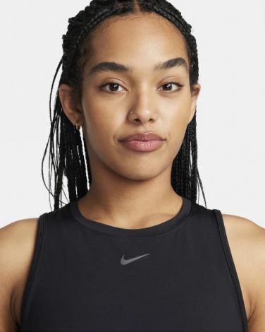 Майка женская Nike W NK ONE CLASSIC DF CRP TANK черная FN2845-010