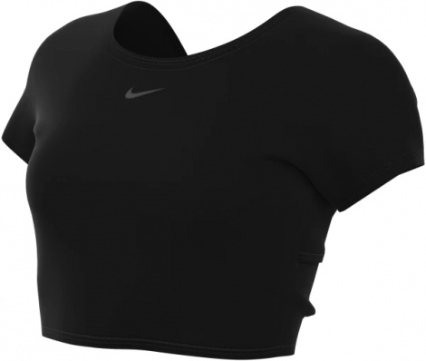 Топ женский Nike W NK ONE CLASSIC DF TWST SS TP черный FN2851-010