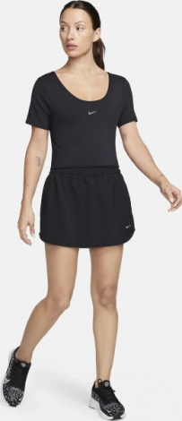Топ женский Nike W NK ONE CLASSIC DF TWST SS TP черный FN2851-010