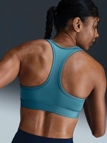 Топ женский Nike SWOOSH MEDIUM SUPPORT PADDED SPORTS BRA дымчато-синий DX6821-006