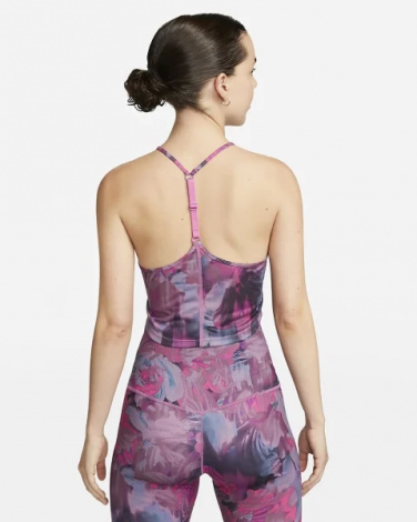Топ женский Nike W NK ONE DF CRP TANK AOP розовый DV9866-665
