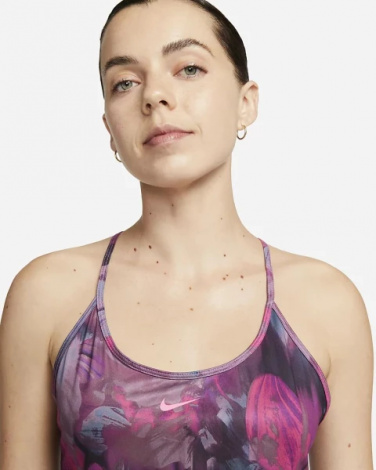 Топ женский Nike W NK ONE DF CRP TANK AOP розовый DV9866-665