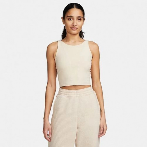 Топ женский Nike W NY DF LUXE CROP TANK NV бежевый DV9171-126