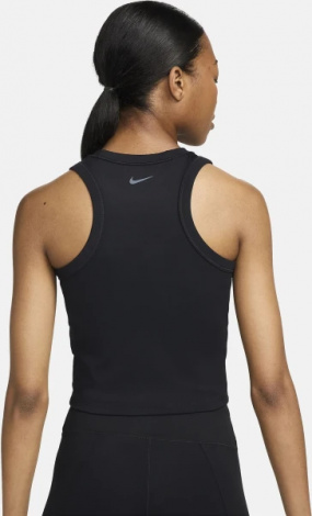 Топ женский Nike W NK ONE FITTED DF CROP TANK черный FN2806-010